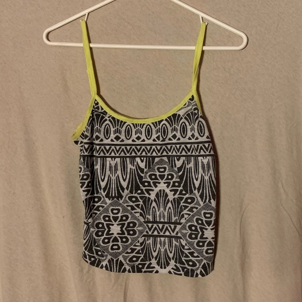 Tribal crop top - grey